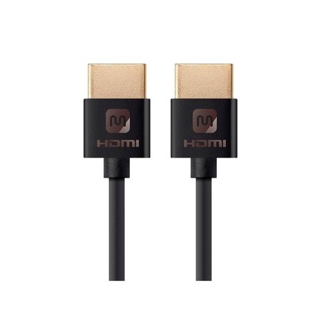 Monoprice Slim HDMI Cable, 6In, Black 13574