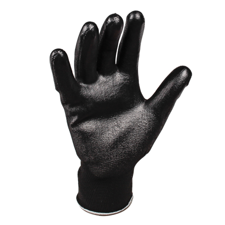 Kleenguard Polyurethane Coated Gloves, Palm Coverage, Black, L, PR 13839