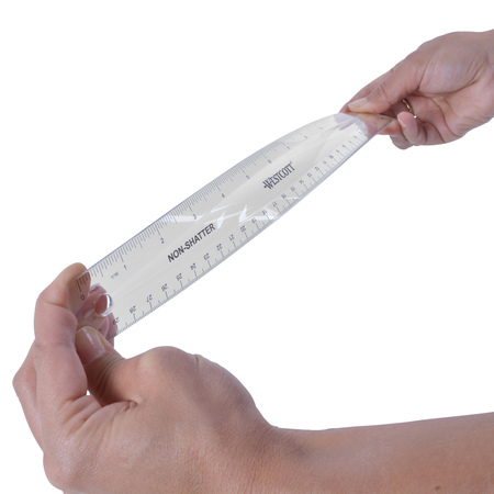 Westcott Rulers, 12" Sharterproof Ruler - Clear 13862