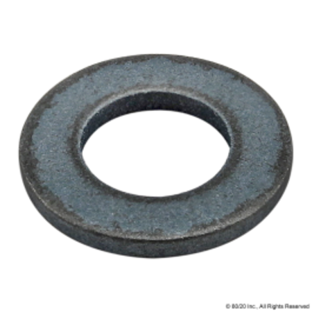 80/20 Flat Washer, Fits Bolt Size M5 , Steel Zinc Plated Finish 13-6040