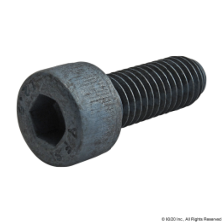 80/20 M8-1.25 Socket Head Cap Screw, Blue Zinc Plated Steel, 22 mm Length 13-8522