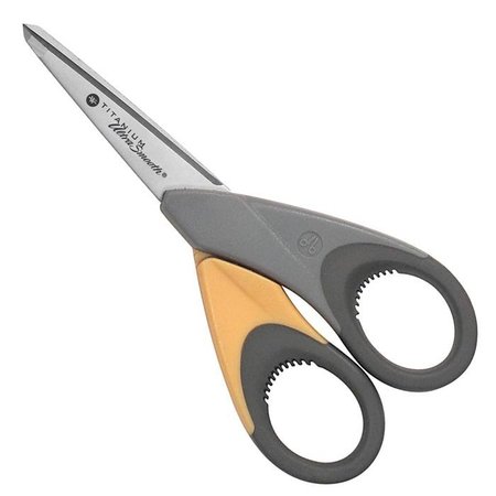WESTCOTT Scissors, 5" Titanium Ultra Smooth Pointed Scissors 14103