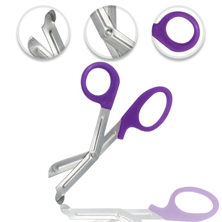 CYNAMED EMT Medical Shears, 7.25", Purple CYZR-0067