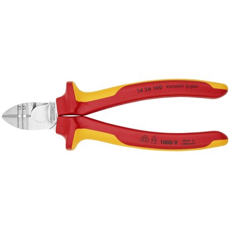 KNIPEX Diagonal Cutting Pliers w/Stripper 14 26 160