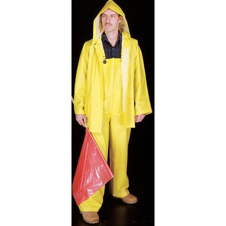MUTUAL INDUSTRIES Pvc/Polyester 3 Piece Rainsuit, 0.35 Mm, Large 14505-0-3