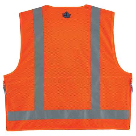 Ergodyne Orange Type R Class 2 Surveyors Vest, L/ 8250Z