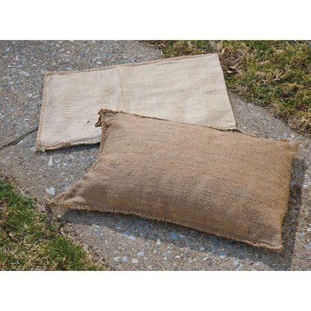 MUTUAL INDUSTRIES Self-Inflating Jute Sand Bags, 14" x 23", Poly, 25 Inch H, 15 Inch L, 17 Inch W, BROWN 14981-24-14