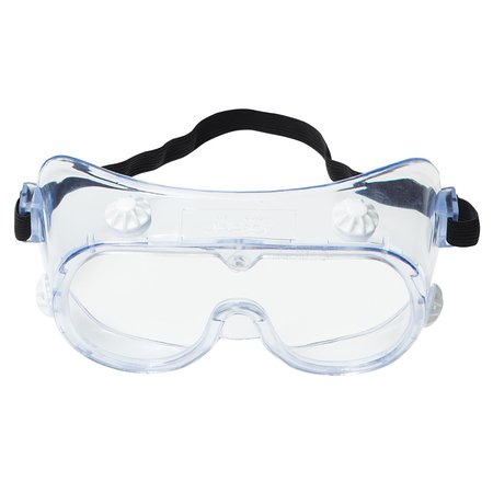 3M Safety Goggles, Clear Uncoated Lens, 334 Series, 10PK 40660-00000-10