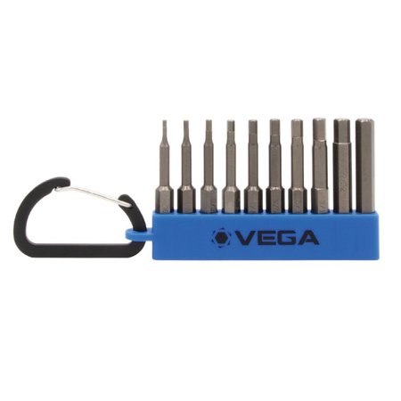 VEGA Hex Driver Bit Set, 4 in Length, S2 Steel 150HSCS10