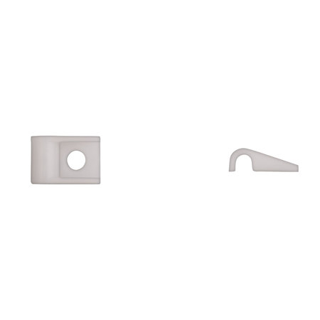 DISCO Wht Nyln Cable Clips #8-10 Screw Size 3/16" Cable PK50 15143PK
