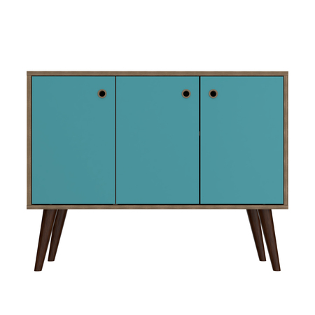 Manhattan Comfort Bromma 35.43" Sideboard 2.0 With 3 Shelv 155AMC201