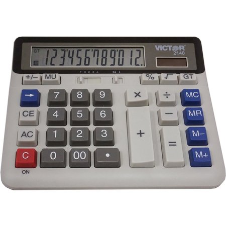 Victor Technology Desktop Calculator, Basic, 6in.Lx7-1/2in.W 2140