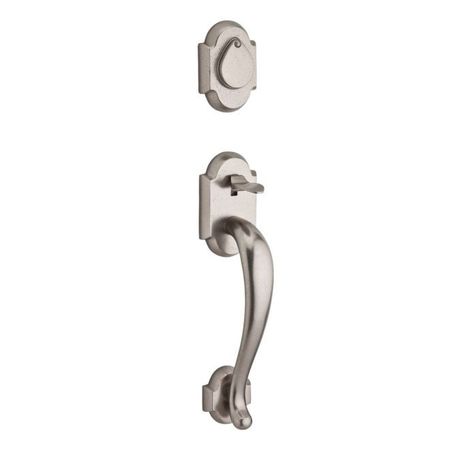 BALDWIN RESERVE Double Cylinder Adirondack Handleset, RH Taper Lever, White Bronze DCADIXTAPRSR492