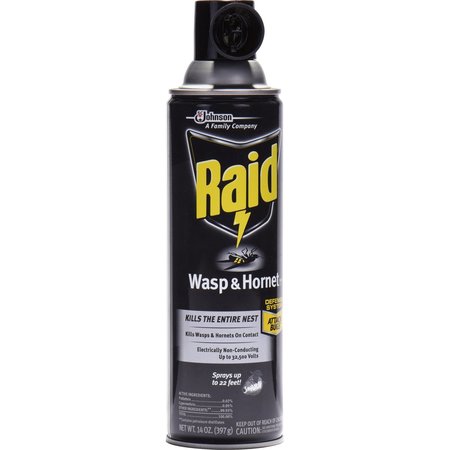 Raid Wasp Hornet Killer, 14 oz. Aerosol, PK12 668006