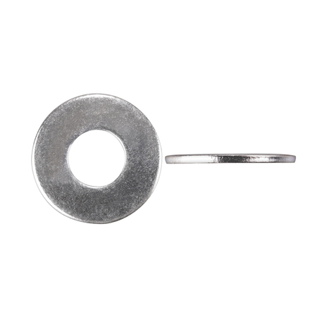 DISCO Flat Washer, Fits Bolt Size 1" Bright Zinc Plated Finish 16626PK