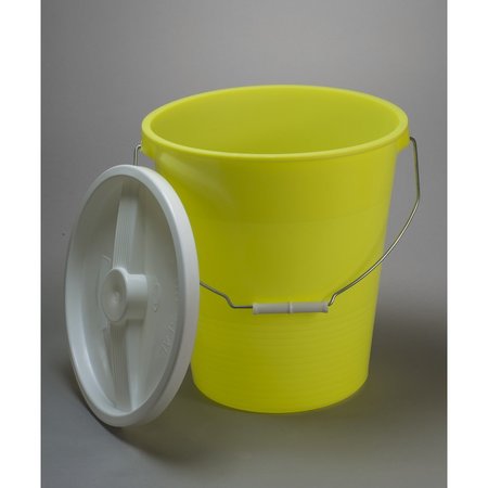 SP BEL-ART Small Pail with Lid, Yellow PE 13.2 L F16772-0000