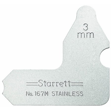 STARRETT Radius Gage 167M-3 1/2