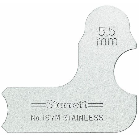 STARRETT Radius Gage 167M-6