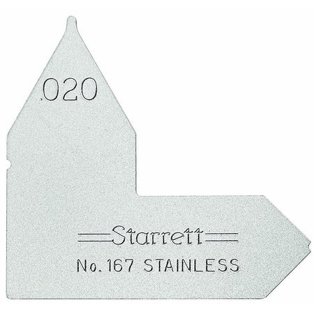 STARRETT Radius Gage 025 Formerly Pt22961 167-025