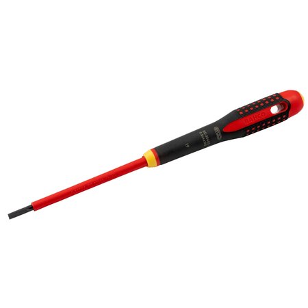 BAHCO Screw Driver, Insulated, Slotted, 4"x5/32" Slotted 7/32" BE-8050S