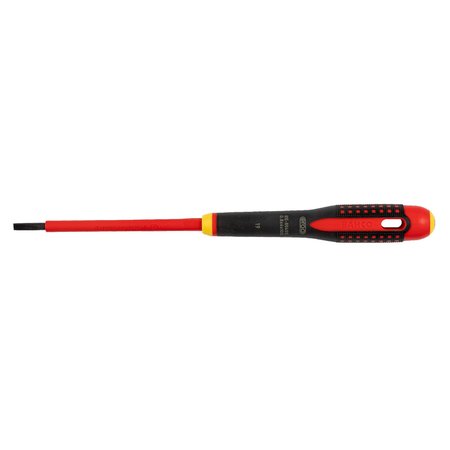 Bahco Insulated Slotted Screw Driver, 10-3/4" Slotted 1/4" BE-8255S