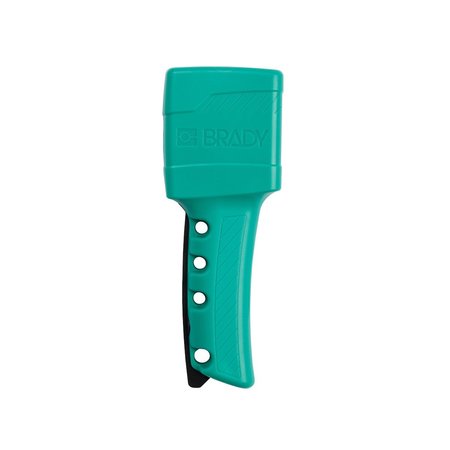 BRADY Cable Lockout, 2.67" D, 1.44" W, Green 170377