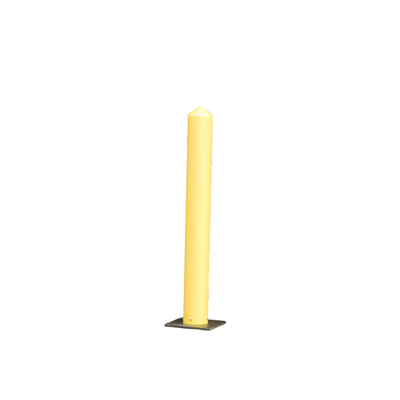 EAGLE MFG Bollard, 5", Polyethylene, Yellow 1731