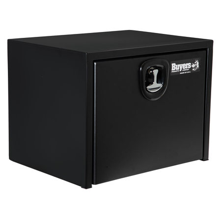 BUYERS PRODUCTS 24x24x30 Inch Textured Matte Black Steel Underbody Truck Box with 3-Point Latch 1734503