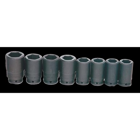 WILLIAMS 3/4" Drive Impact Socket Set, SAE, 7 pcs WS-16-7H