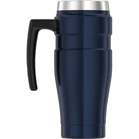 Thermos Stainless Steel Travel Mug, 16 oz., Midnight Blue, Hot 7 Hrs, Cold 18 Hrs SK1000MBTRI4