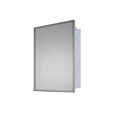 KETCHAM 20" x 26" Deluxe Recessed Mounted SS Framed Medicine Cabinet 176