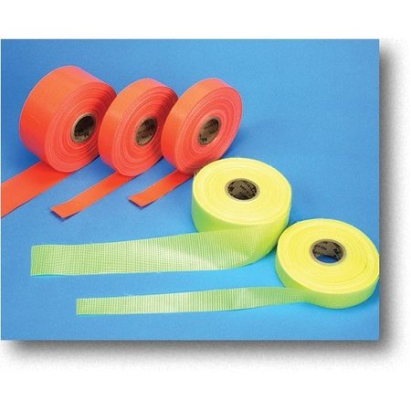 MUTUAL INDUSTRIES 2" X 50Yds Glo Lime Reinfc Barricade Tape 17772-139-2000