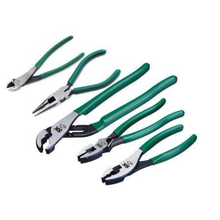 Sk Hand Tools Pliers Set, 5 Piece General Purpose Plie 17834