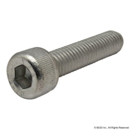 80/20 M8-1.25 Socket Head Cap Screw, Plain Stainless Steel, 35 mm Length 17-8535