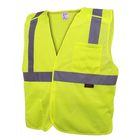 GSS SAFETY Class 3 Two Tone Short Sleeve T-Shirt, L 5009-LG