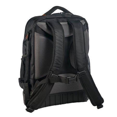 Klein Tools Tradesman Pro™ Laptop Backpack / Tool Bag, 25 Pockets, Black Nylon 55456BPL