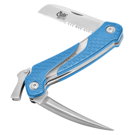 CUDA Folding Knife, Titanium Bonded Marlin Spike Folding Knife 18092