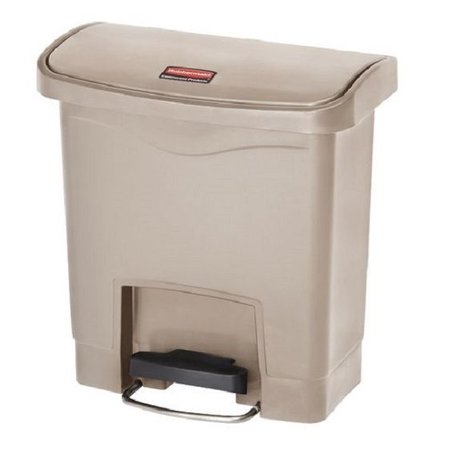 Rubbermaid Commercial 4 gal Rectangular Trash Can, Beige, Resin 1883455