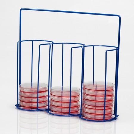 BEL-ART Bel-Art Scienceware Poxygrid Petri Dish Carrying Rack, 3 stacks,  H18979-0000