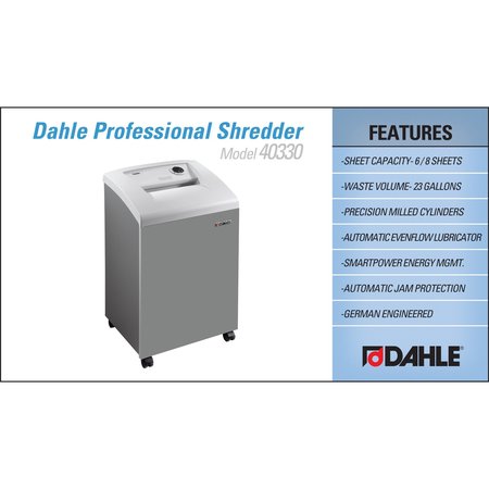 Dahle Small Office Shredder P-6, 6-8 Sheets 40330