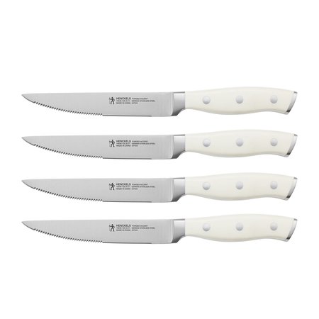 ZWILLING J.A. HENCKELS Forged Accent 4-pc Steak Knife Set, White 19548-004