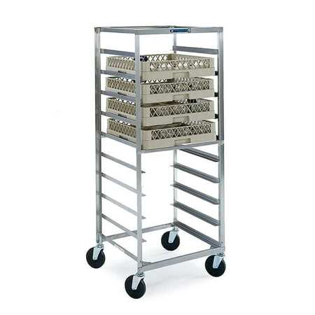 LAKESIDE Stainless Steel Mobile Glass and Cup Rack - Holds 10 Racks 198