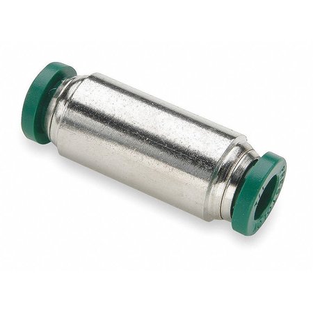 Parker Nickel Plated Brass Union, Push-to-Connect x Push-to-Connect, For 1/4 in x 1/4 in Tube OD, 10 PK 62PLP-4
