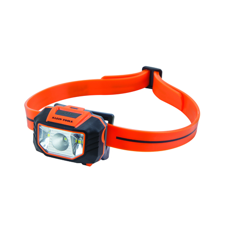 Klein Tools LED Headlamp with Silicone Hard Hat Strap 56220