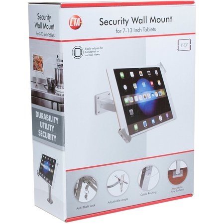 Cta Digital Security Wall Mount, Silver, 11" L PAD-SWM