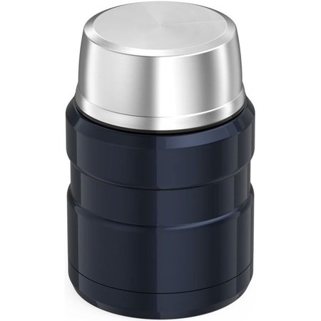 Thermos Stainless Steel Food Jar w/Folding Spoon, 16 oz., Midnight Blue SK3000MBTRI4