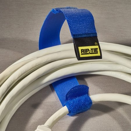 RIP-TIE Reusable Strap, Blue, 1"x9", PK10, Package quantity: 10 HH-09-010-BU