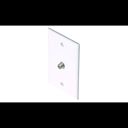 STEREN TV Wall Plate 1-F81 White 200-251WH