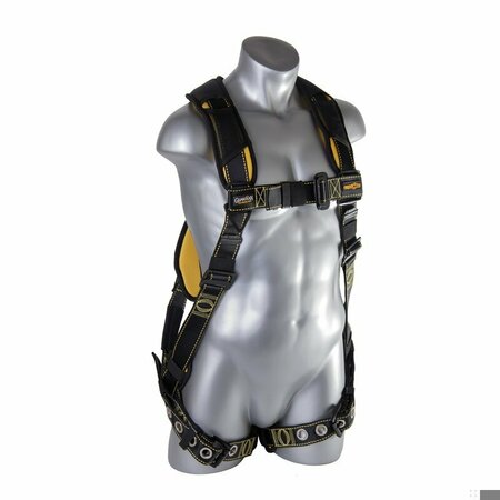 GUARDIAN EQUIPMENT Full Body Harness, Vest Style, M/L 21053