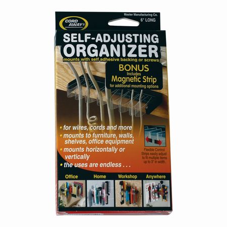 CORDAWAY Cord Organizer 6" Wide with 8 Flexi, PK6 200CS